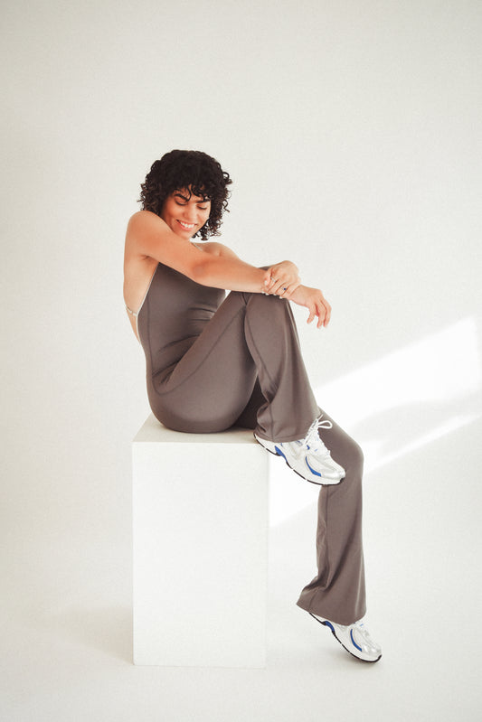 Gray Jumpsuit